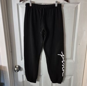Women's PINK Victoria's Secret Black Lounge Sweat Pants Sz S